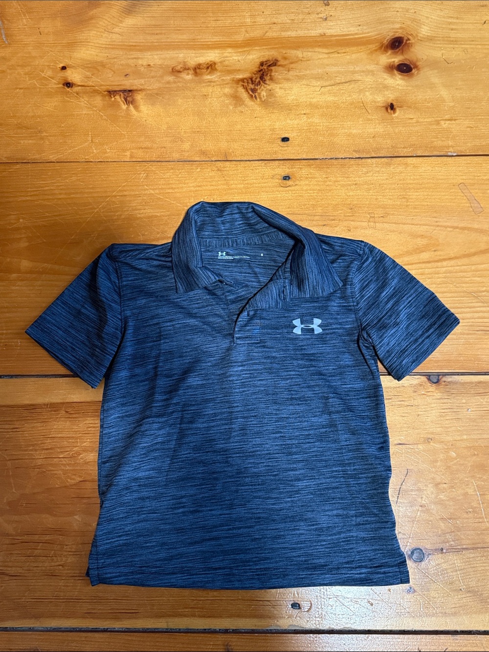 Under Armour Boys' Navy Heather Polo
